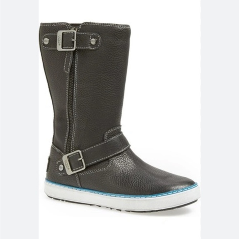 UGG Andra Pebbled Leather Boots US 7.5